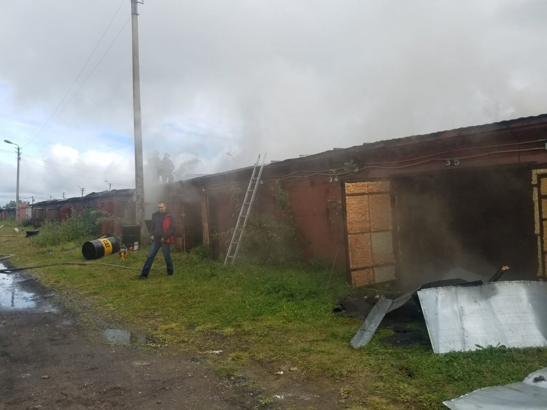 Пожарно-спасательные подразделения выезжали на пожар в МО Няндомский МО  Архангельской области
